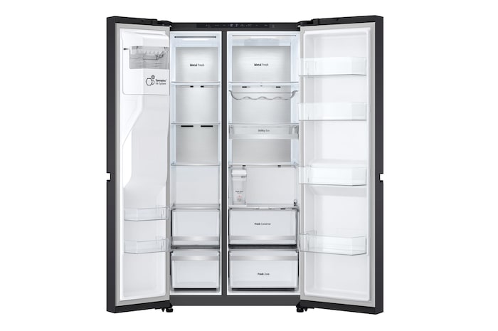 Foto frigorifero GSLE91EVAB aperto